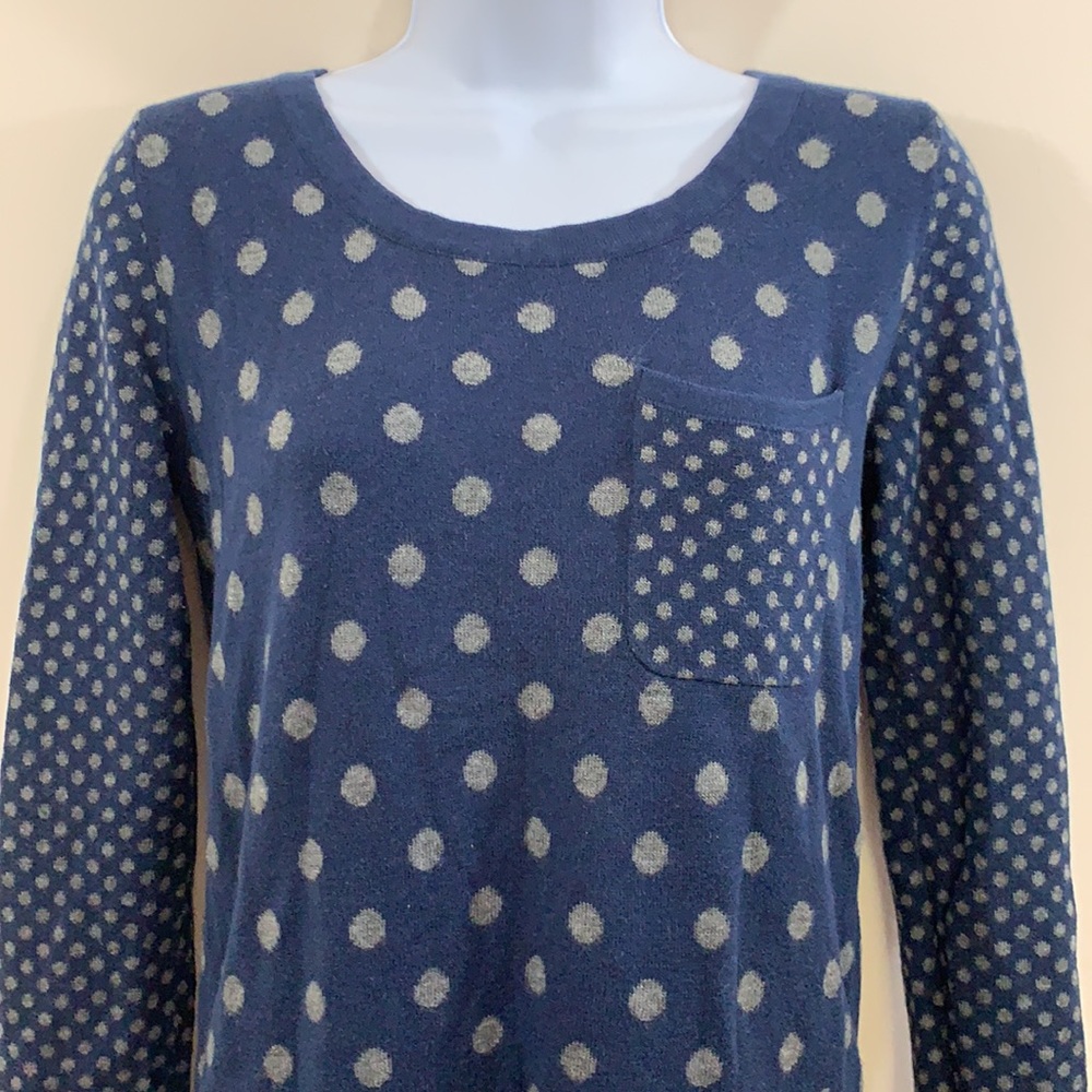 New Directions Polk Dot Sweater  Size S - Picture 2 of 8